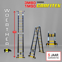 Telescopische trapladder...