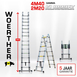 Telescopische trapladder...