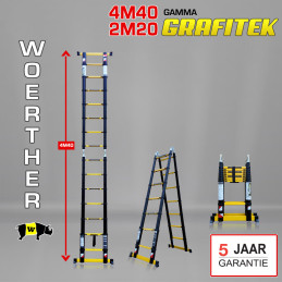 Telescopische trapladder...