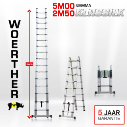 Telescopische trapladder...