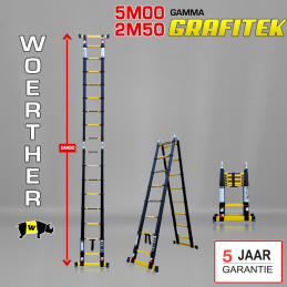 Telescopische trapladder...