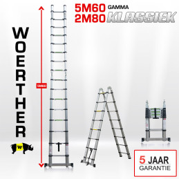 Telescopische trapladder...
