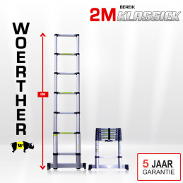 Telescoppladder 2m gamma...