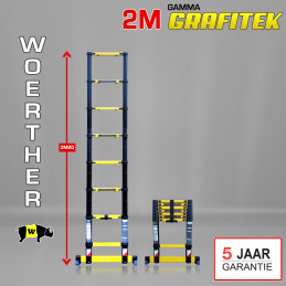 Telescoppladder 2m gamma...