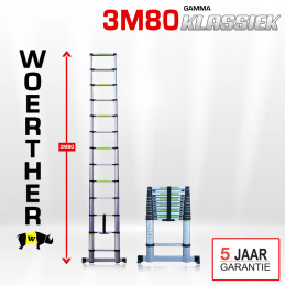 Telescoppladder 3m80 gamma...