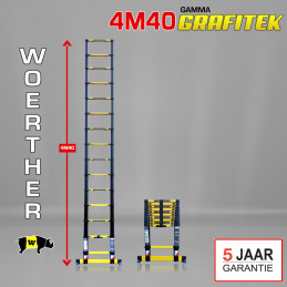 Telescoppladder 4m40 gamma...