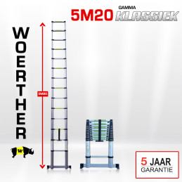 Telescoppladder 5m20 gamma...