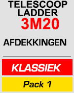 telescopische ladder 3m20 met gereedschapstas