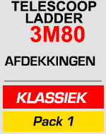 telescopische ladder 3m20 met gereedschapstas