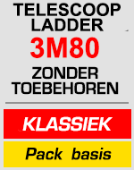 telescopische ladder 3m80