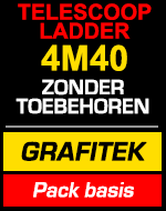 Telescopische ladder 4m40 Grafitek