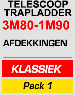 telescopische trapladder 3m80/1m90 met gereedschapstas