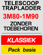 telescopische trapladder 3m80/1m90