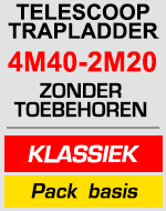 telescopische trapladder 4m40/2m20